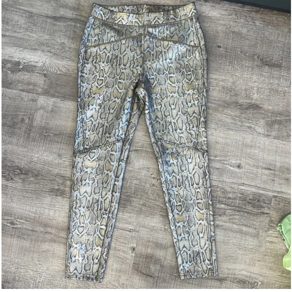 Free People Rio Gold Python Snakeskin Pull-On Leg… - image 6